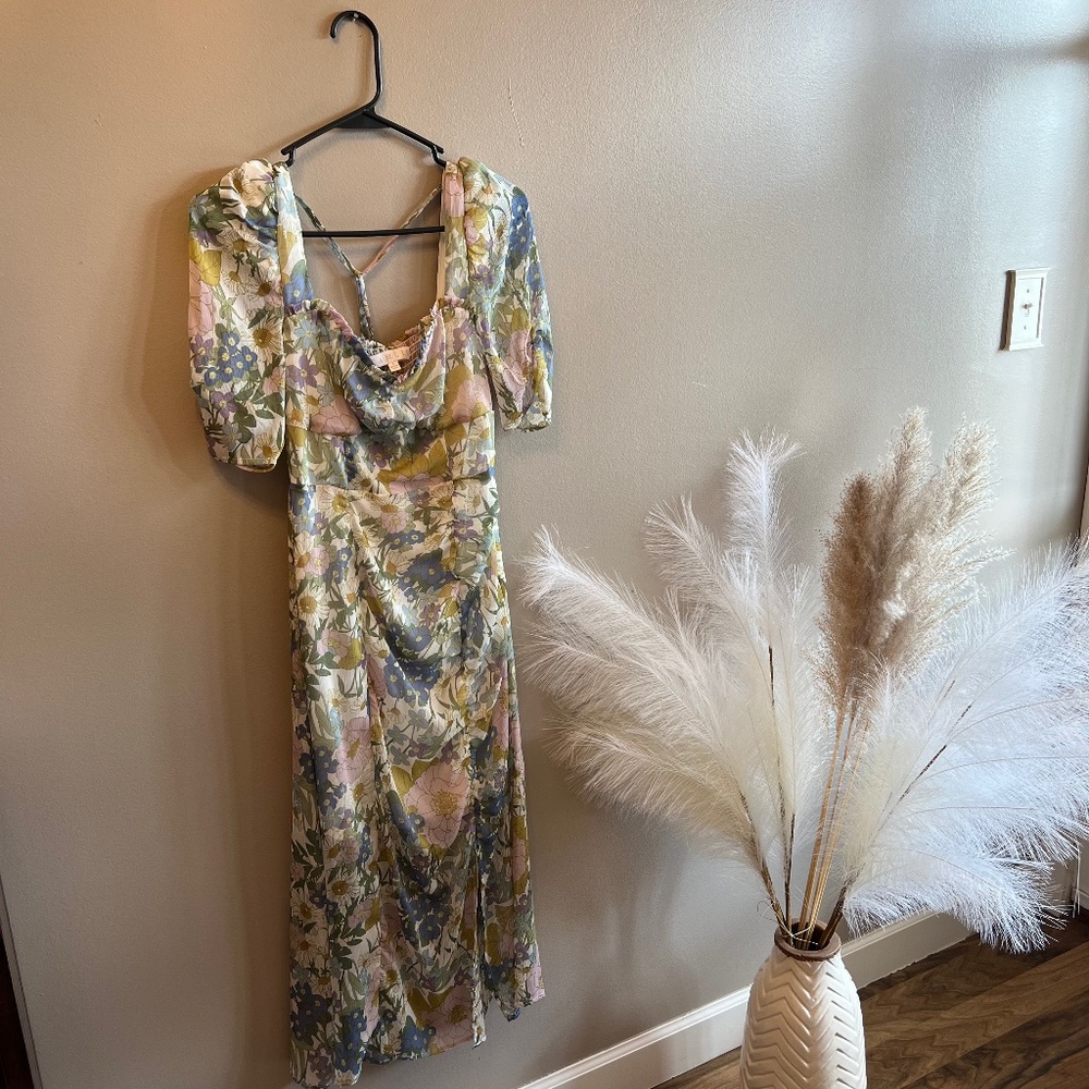 Floral Sweetheart Easter Midi Dress
